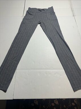 Lululemon chevron zig zag Gray Knit Drawstring Lounge yoga Pants w pockets